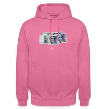 Marque allemande - Sweat-shirt à capuche unisexe - rose - Devant - Alina (178cm) & Michal (187cm)