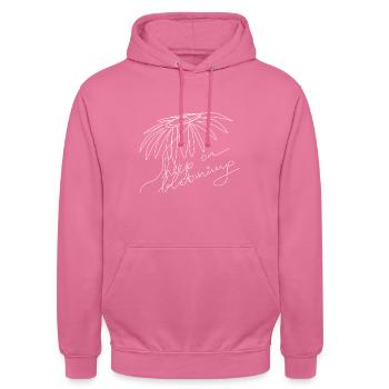 keep on - Unisex Hoodie - Pink - Vorne - Alina (178cm) & Michal (187cm)