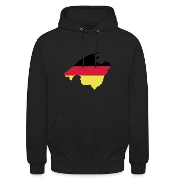 Mallorca - Unisex Hoodie - Schwarz - Vorne - Alina (178cm) & Michal (187cm)