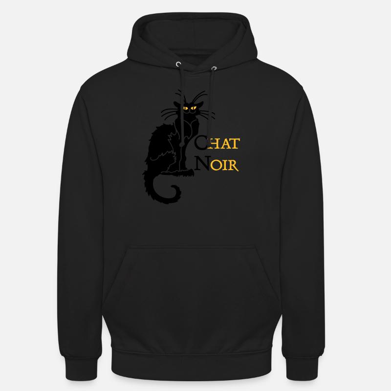 chat noir 'n (text, 2c) - Unisex Hoodie - black