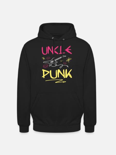 Uncle Punk Rock - Unisex Hoodie - black