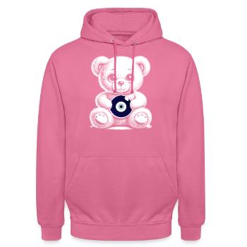 Nazar - Sweat-shirt à capuche unisexe - rose - Devant - Alina (178cm) & Michal (187cm)