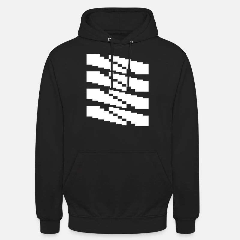 pixel pattern design - Unisex Hoodie - black