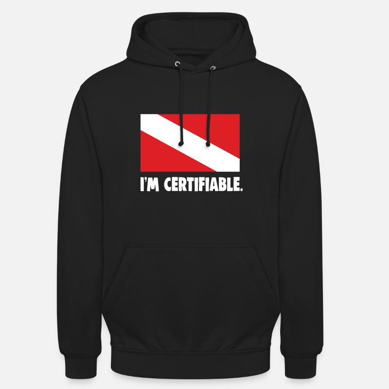 Je suis certifiable - Sweat-shirt à capuche unisexe - noir