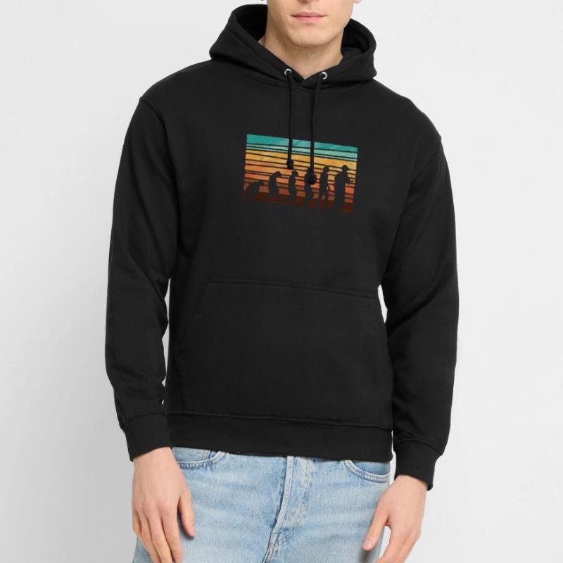 Evolution Firefighter Retro Firefighter Profession Unisex Hoodie