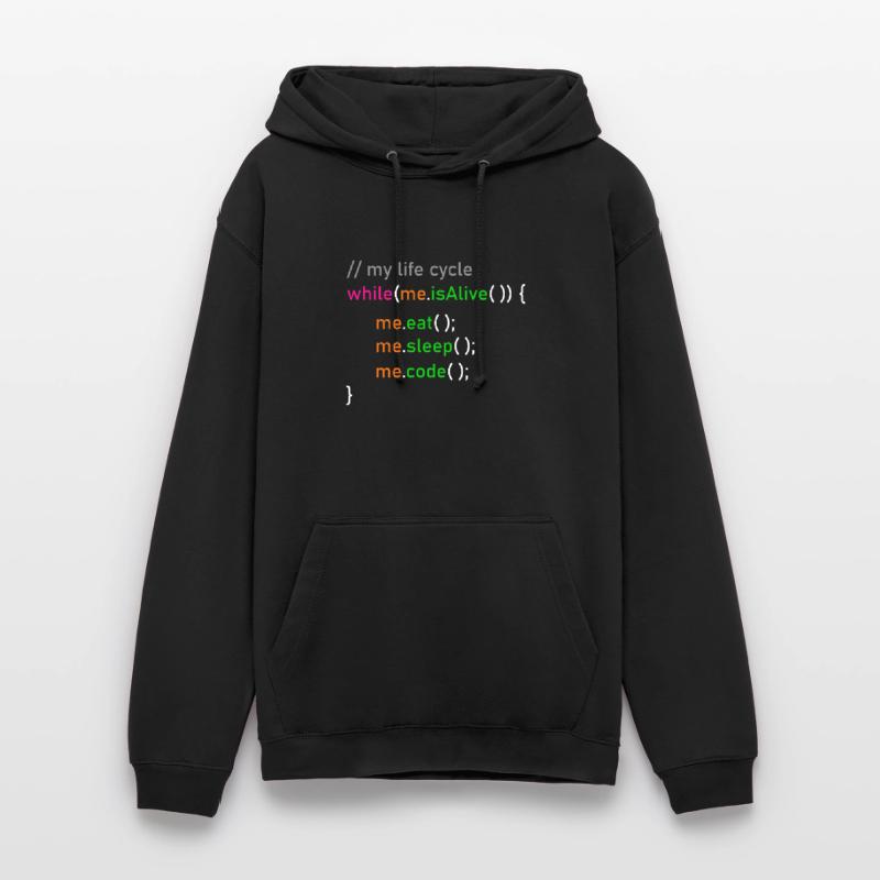 Programmer life cycle Informatiker Coder Geschenk Unisex Hoodie