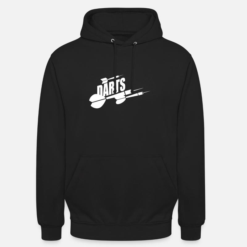 Fléchettes fléchettes fléchettes - Sweat-shirt à capuche unisexe - noir