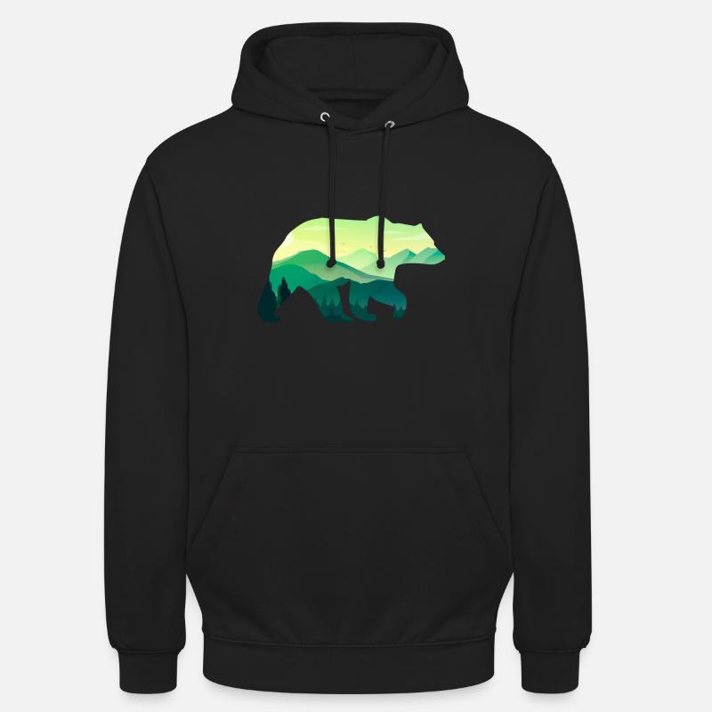 Bär - Unisex Hoodie - Schwarz