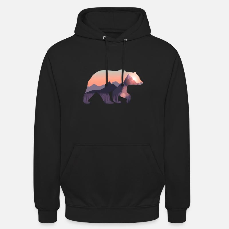 Bear - Unisex Hoodie - black