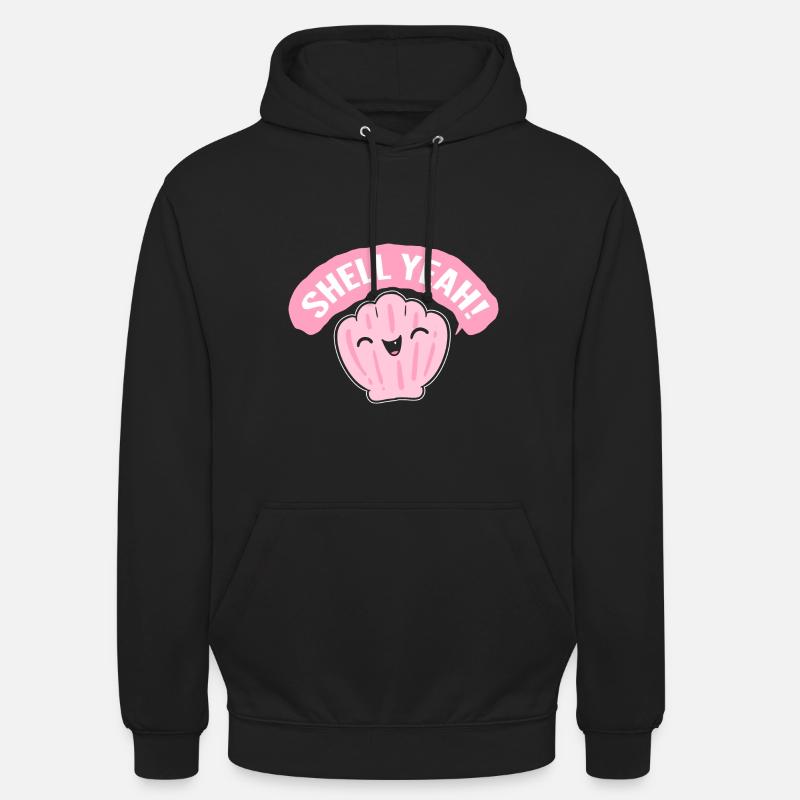 Shell yes! Beach lovers - Unisex Hoodie - black