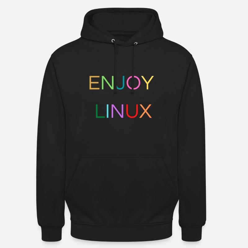 PROFITEZ DE LINUX - Sweat-shirt à capuche unisexe - noir