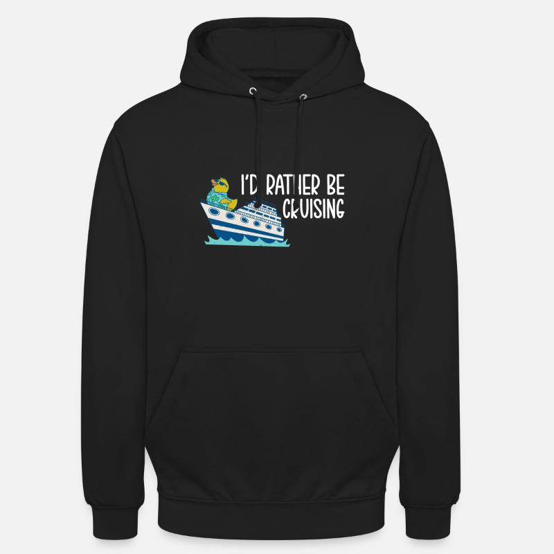 Bateau de croisière - Sweat-shirt à capuche unisexe - noir