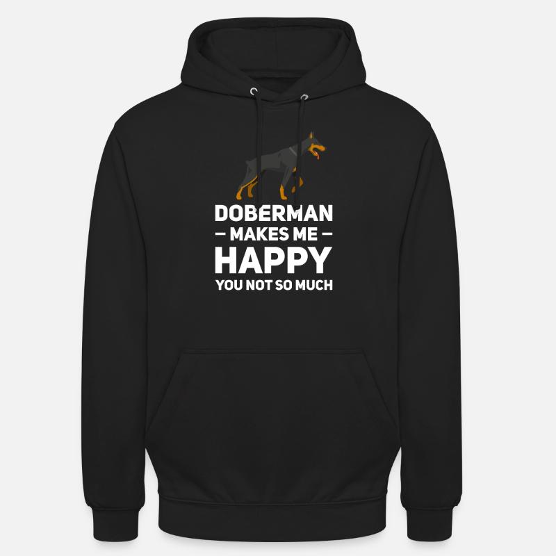 Dobermann Dobermann Geschenk - Unisex Hoodie - Schwarz