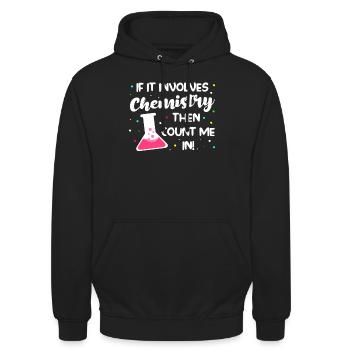 Chemie Chemie Wissenschaft Geschenk - Unisex Hoodie - Schwarz - Vorne - Alina (178cm) & Michal (187cm)