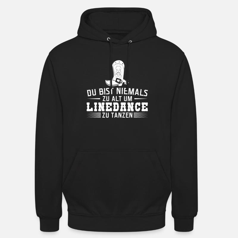 Linedance Linedancer Tänzer Geschenk - Unisex Hoodie - Schwarz