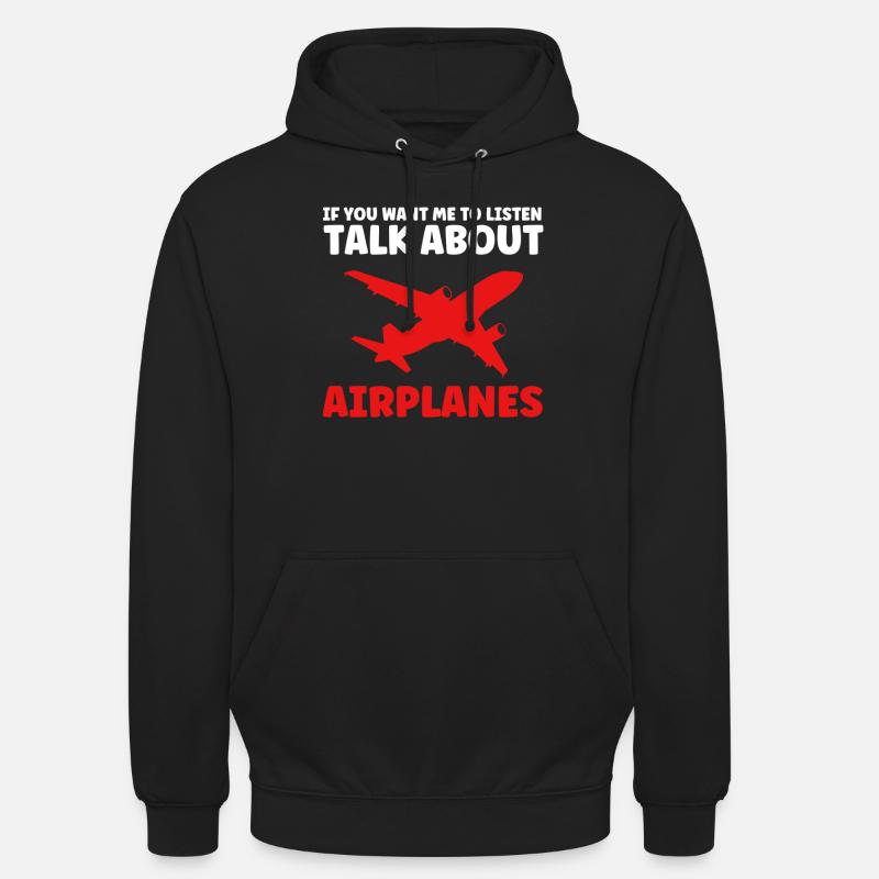Fly fly pilot gave - Hættetrøje unisex - sort