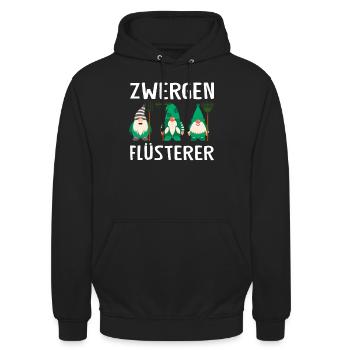 Garten Zwerge Gärtner Geschenk - Unisex Hoodie - Schwarz - Vorne - Alina (178cm) & Michal (187cm)