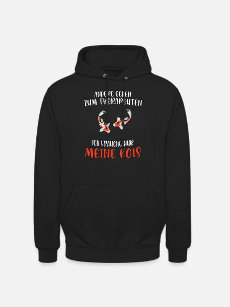 Kois Fisch Koifisch Geschenk - Unisex Hoodie - Schwarz