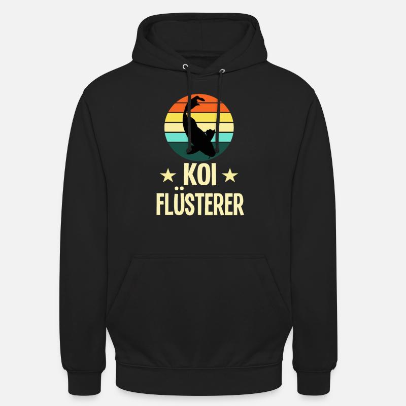 Kois Flüsterer Koi Besitzer Geschenk - Unisex Hoodie - Schwarz