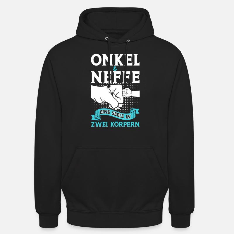 Onkel Neffe Onkels Geschenk - Unisex Hoodie - Schwarz
