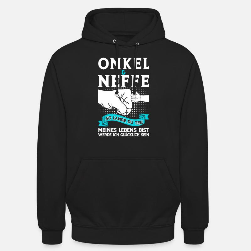 Onkel Neffe Onkels Geschenk - Unisex Hoodie - Schwarz