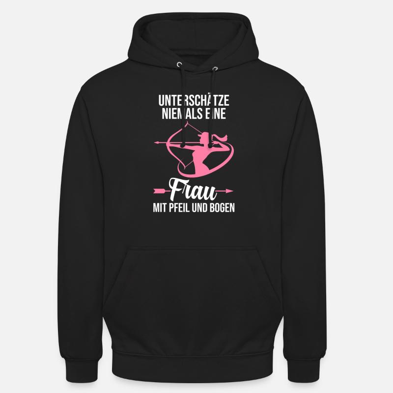 Bogen Sport Bogenschießen Bogen Geschenk - Unisex Hoodie - Schwarz