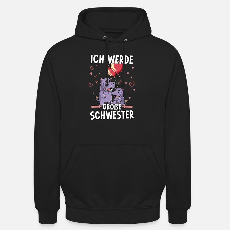 Ich Werde Große Schwester - Unisex Hoodie - Schwarz