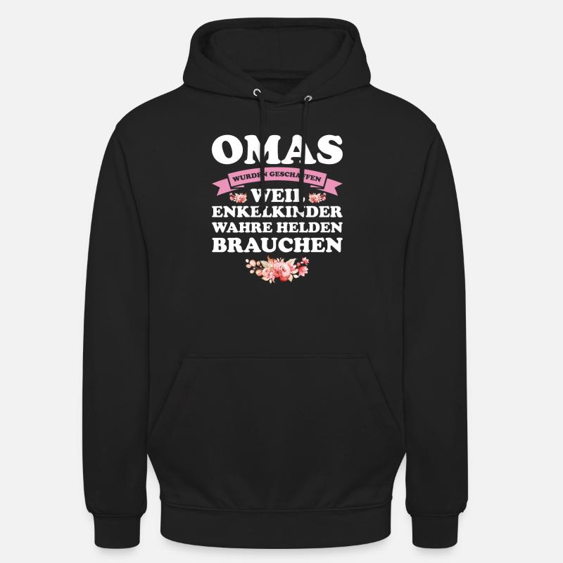 Oma Großmutter Omas Geschenk - Unisex Hoodie - Schwarz