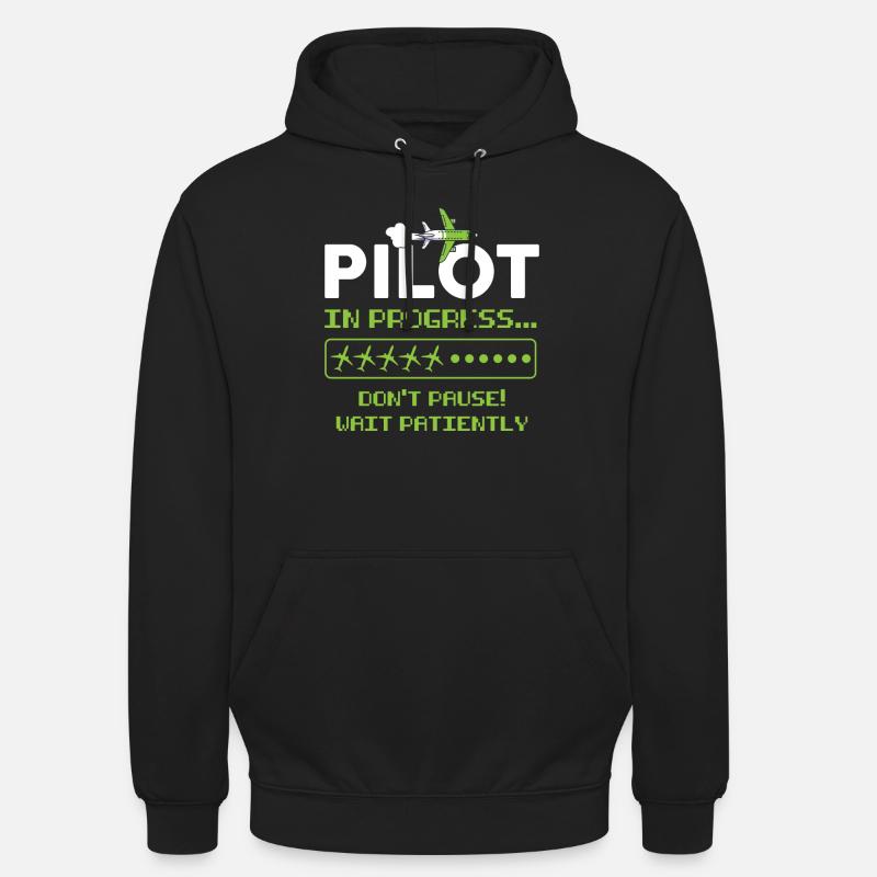 Pilot Pilot Flugzeug Geschenk - Unisex Hoodie - Schwarz