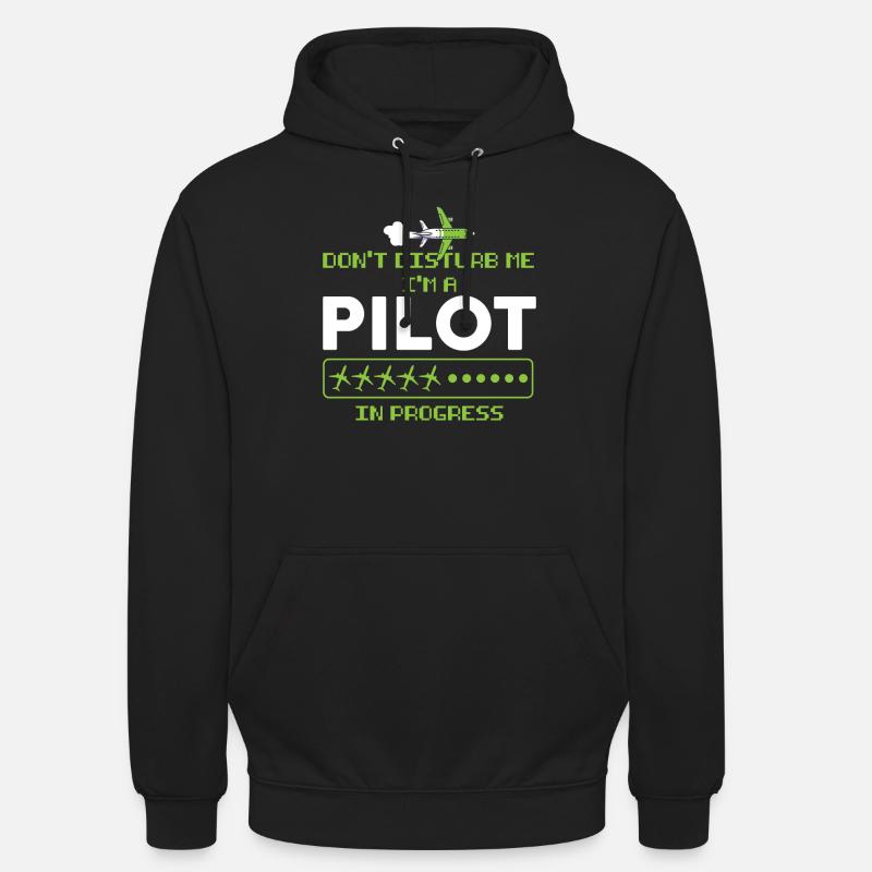 Pilot Pilot Flugzeug Geschenk - Unisex Hoodie - Schwarz