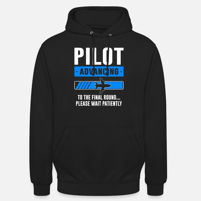 Pilot Pilot Flugzeug Geschenk - Unisex Hoodie - Schwarz