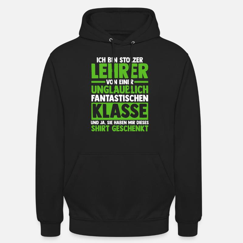 Lehrer Beruf Schullehrer Geschenk - Unisex Hoodie - Schwarz