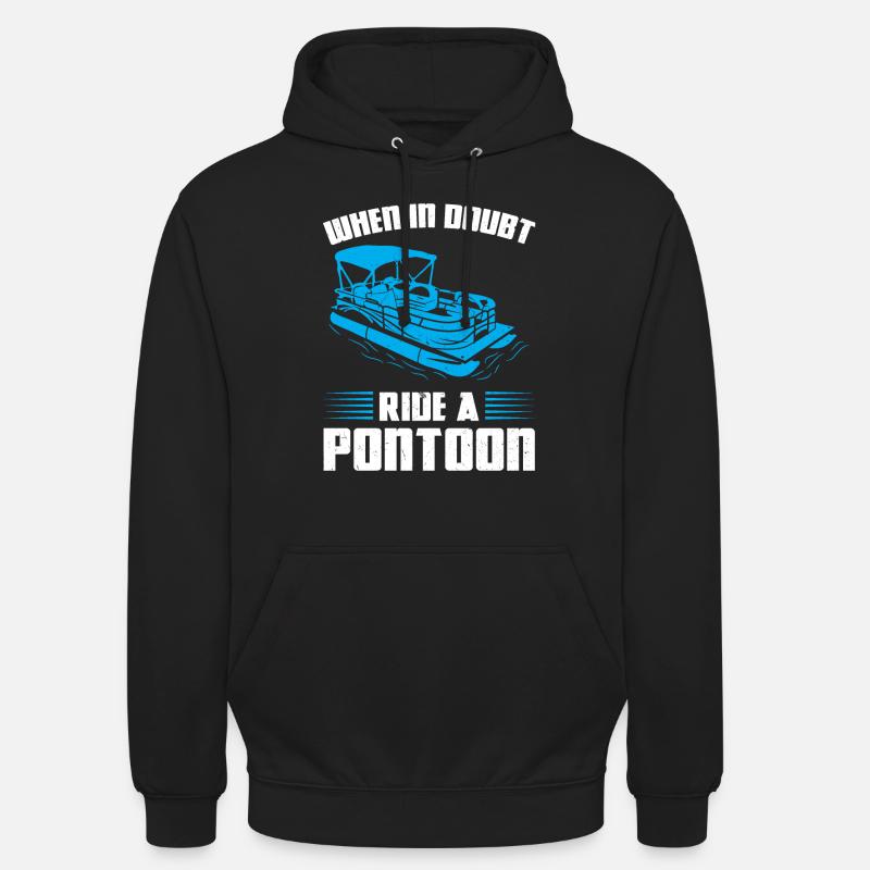 Ponton Pontonierboot Geschenk - Unisex Hoodie - Schwarz