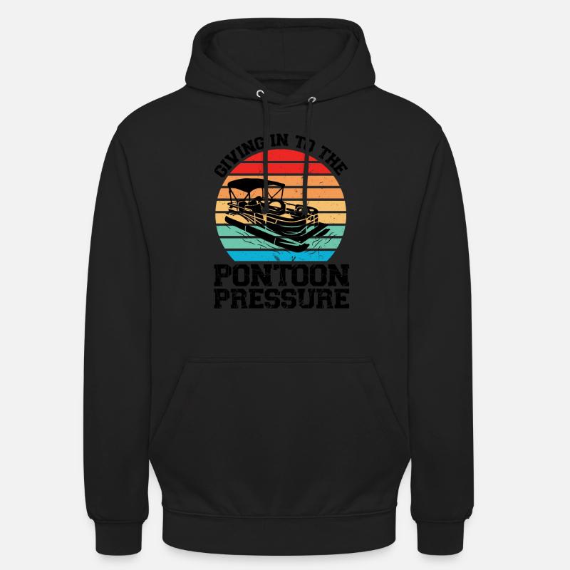 Ponton Pontonierboot Geschenk - Unisex Hoodie - Schwarz