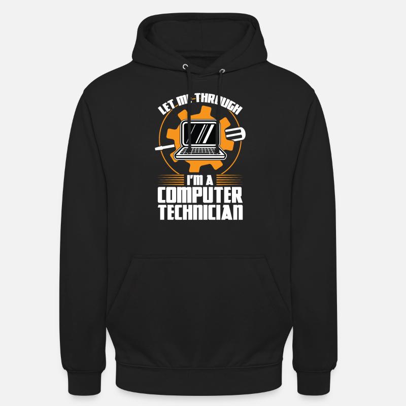 Technischer Support Computertechniker Technischer - Unisex Hoodie - Schwarz