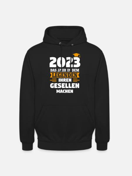 Gesellenbrief Geschenk - Unisex Hoodie - Schwarz