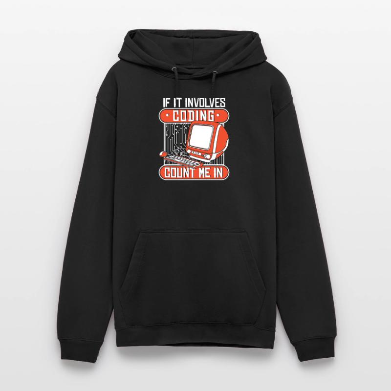 If It Involves Coding Count Me In Developer Unisex Hoodie