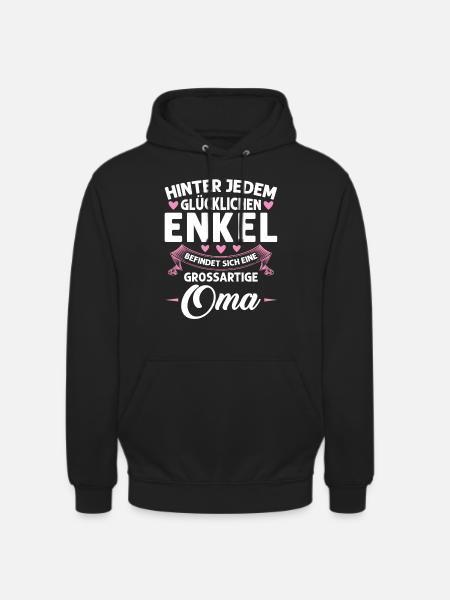 Grossmutter Oma Omas Geschenk - Unisex Hoodie - Schwarz