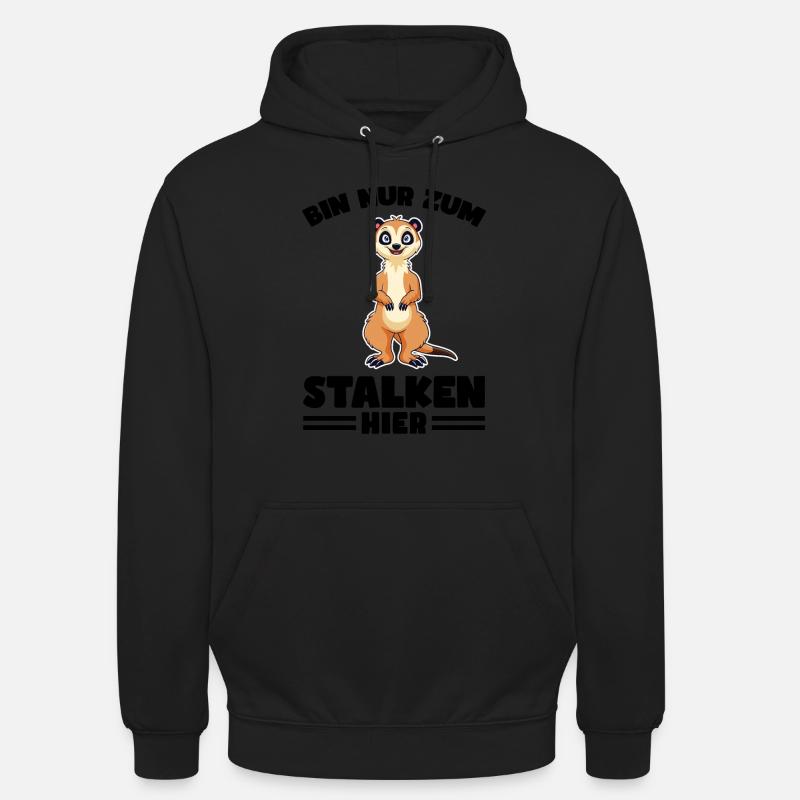 Tiere Erdmännchen Erdmännchene Geschenk - Unisex Hoodie - Schwarz