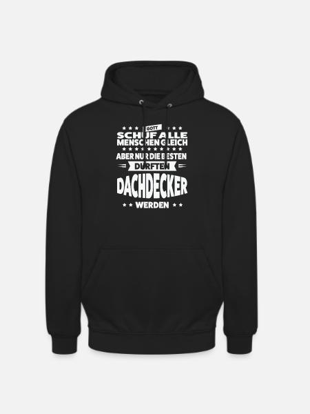 Dachdecker Beruf Dachdeckermeister Geschenk - Unisex Hoodie - Schwarz