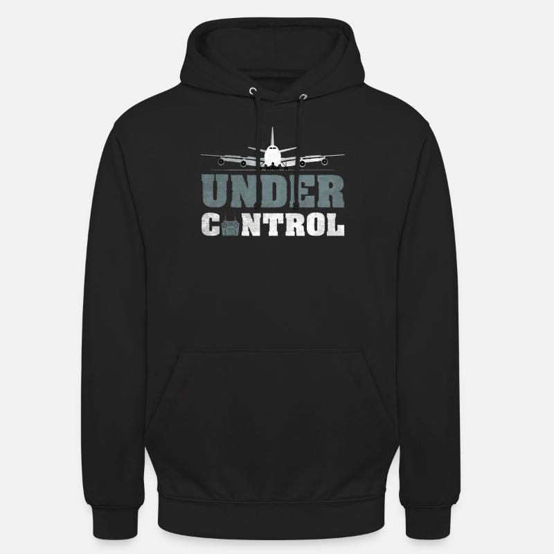 Under Control Model Flugzeug - Unisex Hoodie - Schwarz