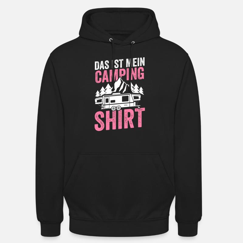 Camping Camper Campen Geschenk - Unisex Hoodie - Schwarz