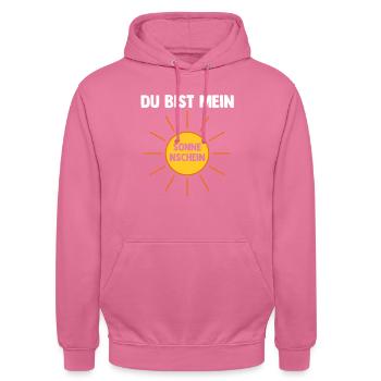 Familie Sonne Verwandte Geschenk - Unisex Hoodie - Pink - Vorne - Alina (178cm) & Michal (187cm)