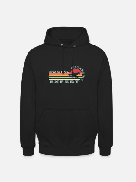 Social distancing Expert Hang Gliding - Unisex Hoodie - black