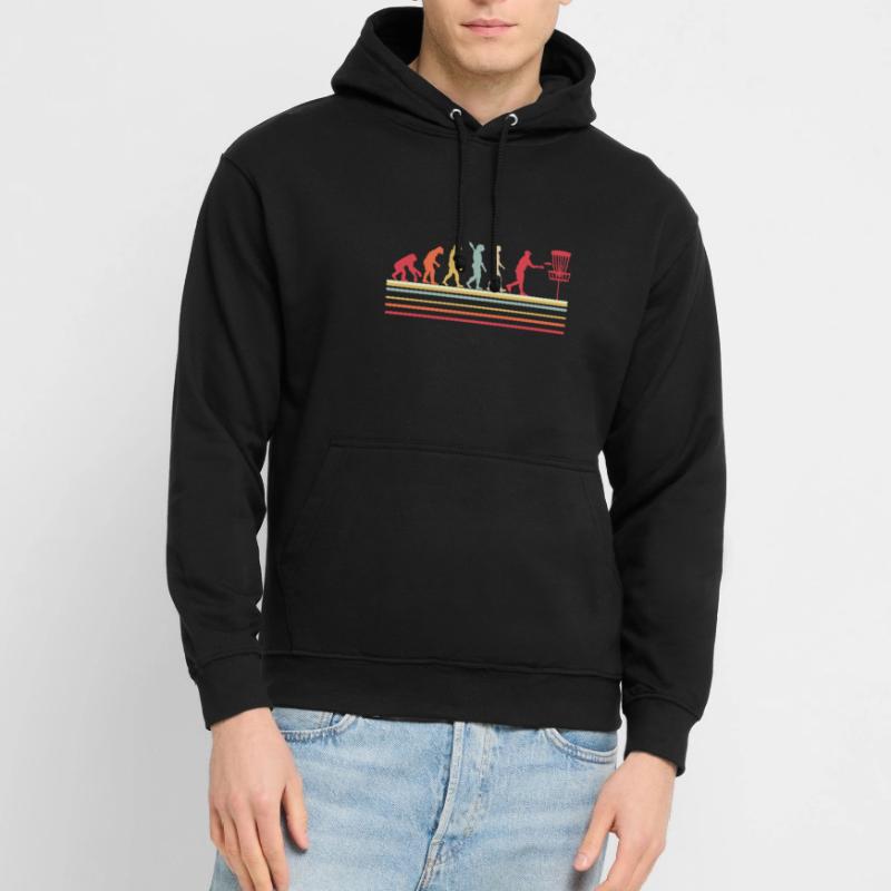 Disc Golf Disc Golfer Evolution Sport Sweat-shirt à capuche unisexe