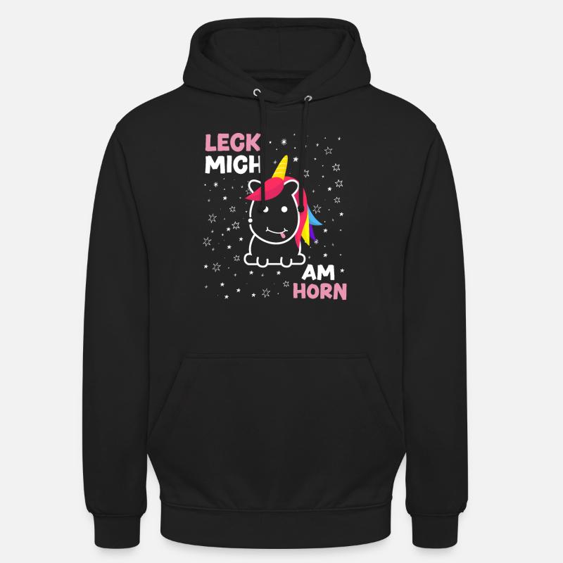 Einhorn - Unisex Hoodie - Schwarz