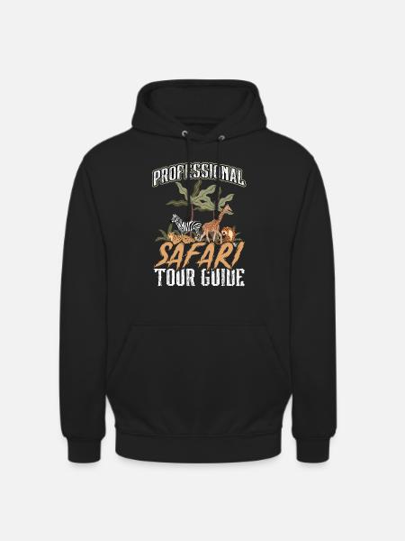 Guide de safari professionnel - Sweat-shirt à capuche unisexe - noir