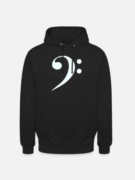 Touche de basse - Sweat-shirt à capuche unisexe - noir