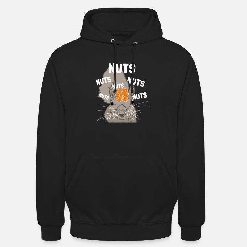 Nuts Brain Fox Squirrel Grey Squirrel Unisex Hoodie