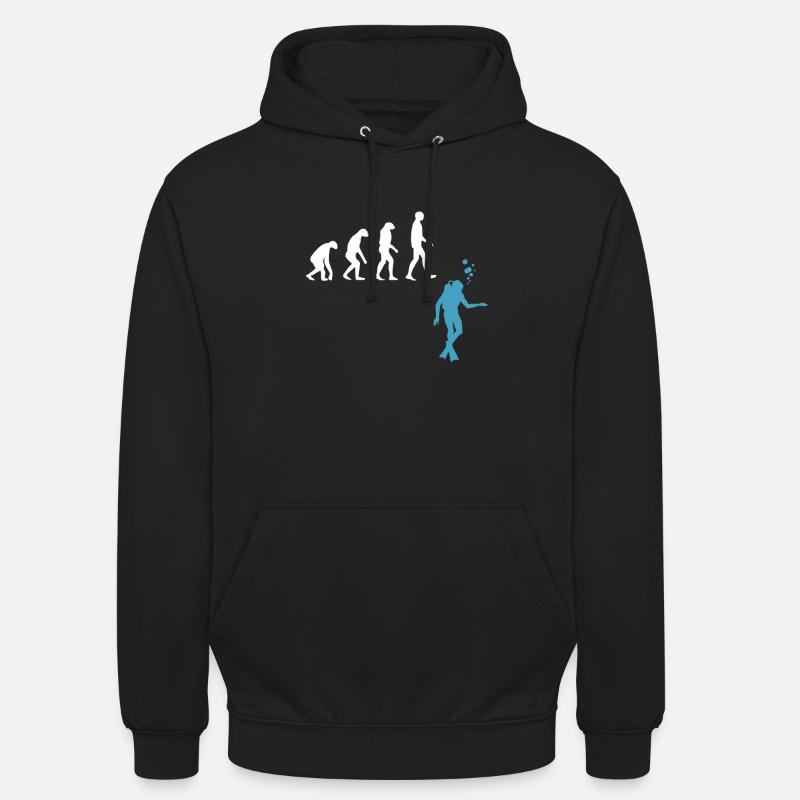 Scuba Diving Evolution Diving Fins - Unisex Hoodie - black